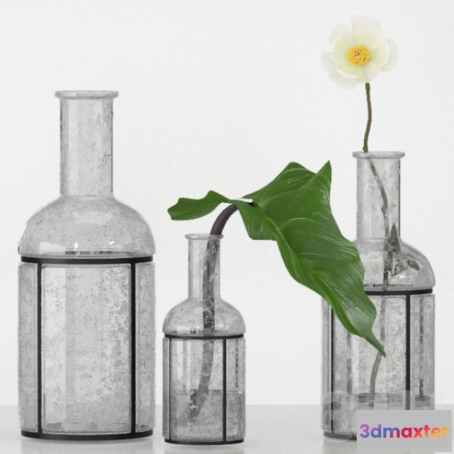 1075642 - Caged Bubble Vases - 209199