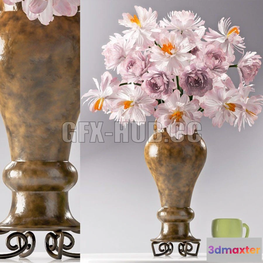 1078726 - Decorative set with vase 24 - 212283