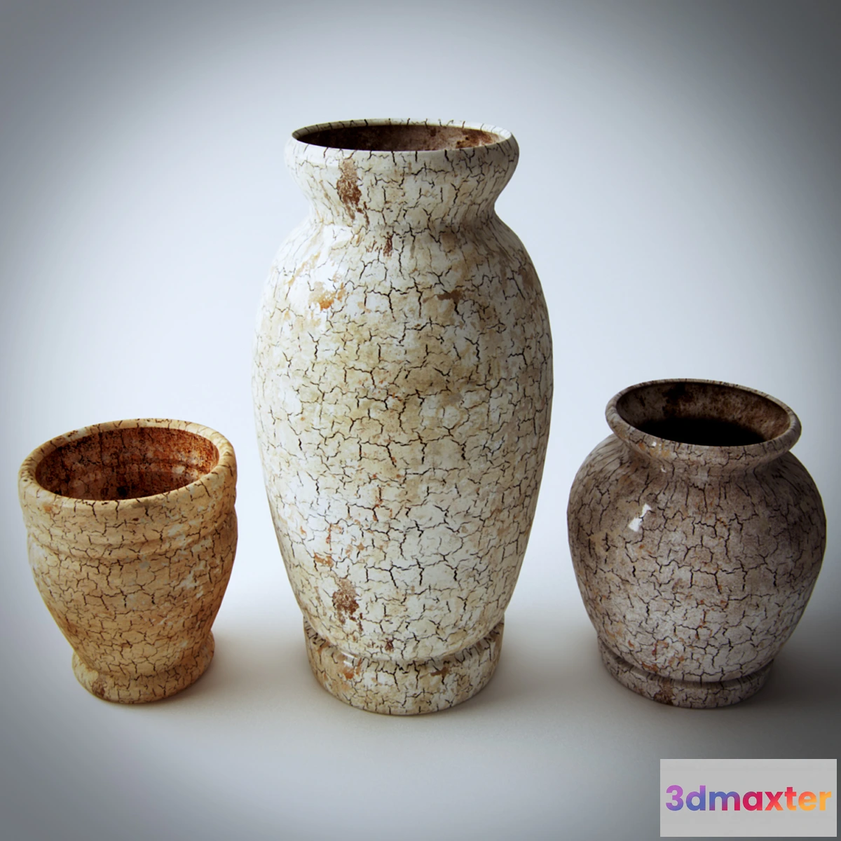 1272272 - Set of antique vases 3D Max