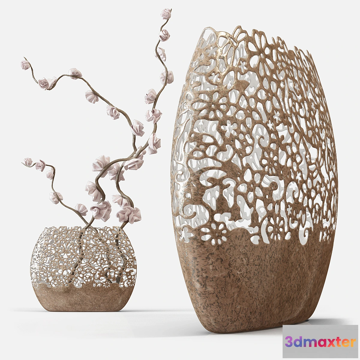 1277172 - Vase with dragonflies 3D Max