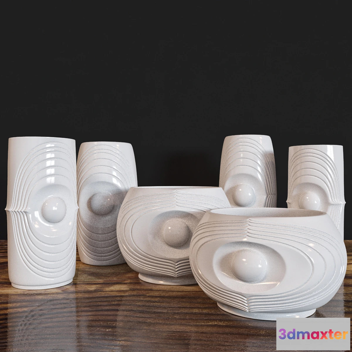 1286144 - HEINRICH FUCHS SCULPTURAL VASES 3D Max