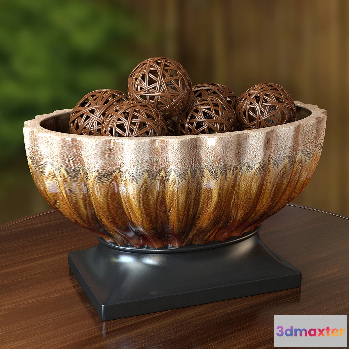 1286320 - ceramic vase with decorative balls 3D Max