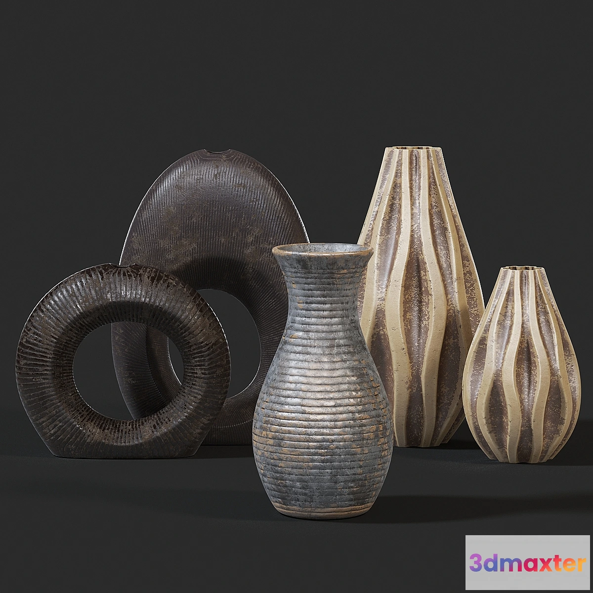 1287772 - Vases Set Set of vases 3D Max