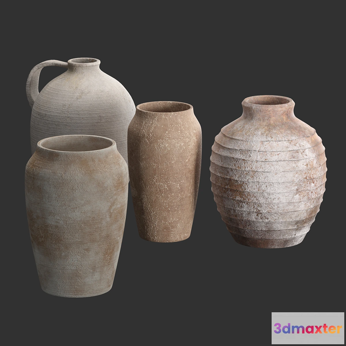 1295018 - Artisan Hand Painted Vases (Pottery Barn) 3D Max