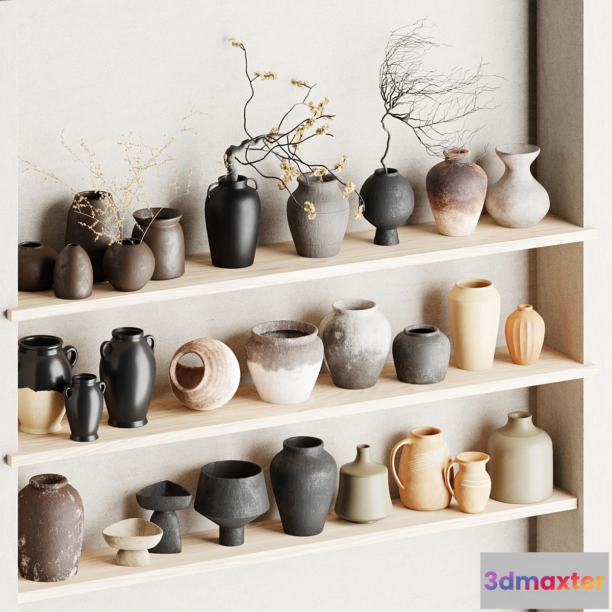 1303049 - Set of decorative vases_002 - No.2 3D Max