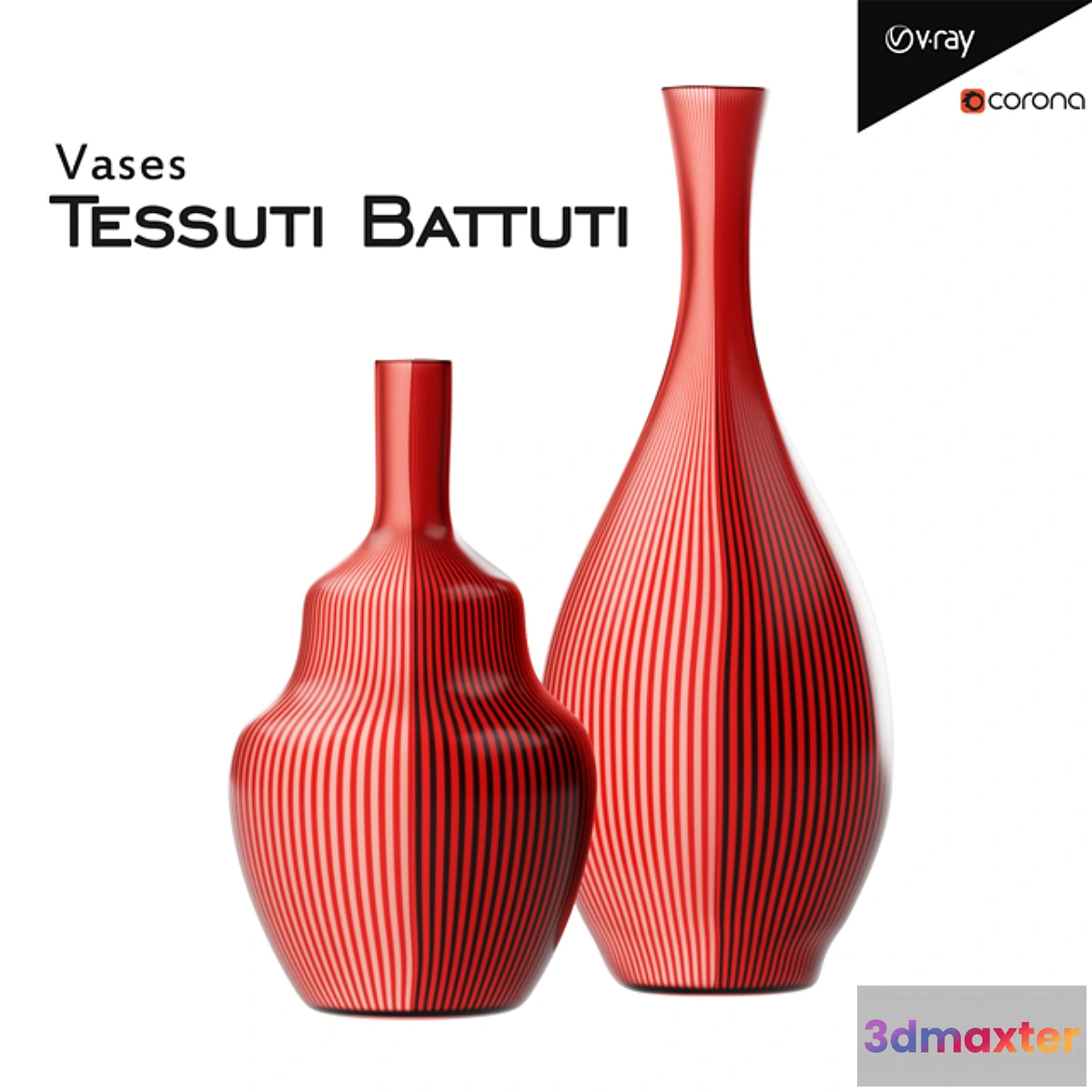 1323166 - Tessuti Battuti vases 3D Max
