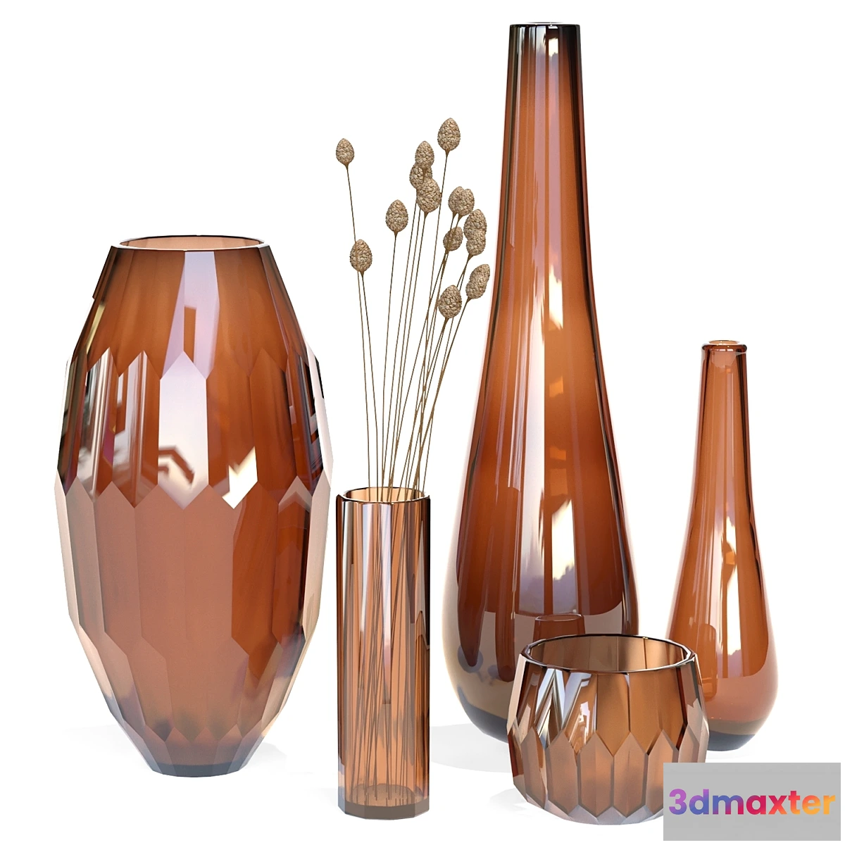 1335482 - Klassik Studio Vases (Amber Set) 3D Max
