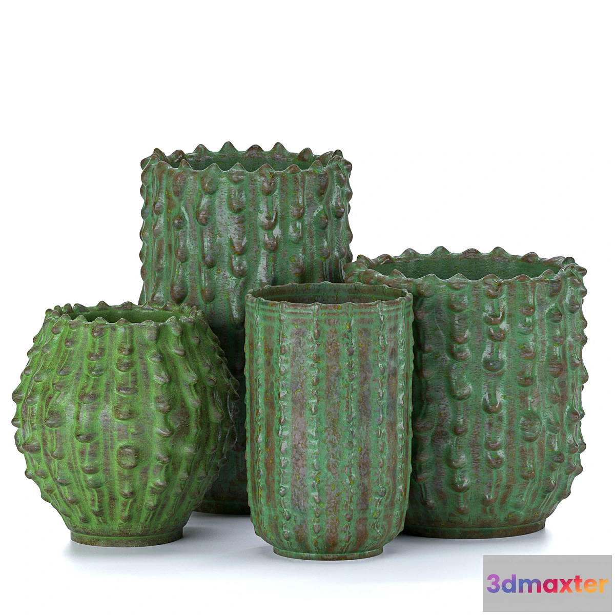 1335817 - Decorative vases Cactus 3D Max