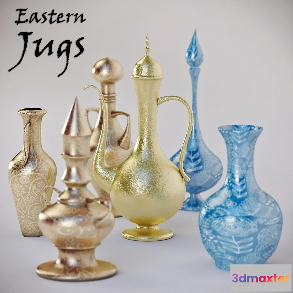 1393292 - Decor Eastern Jugs 3D Max
