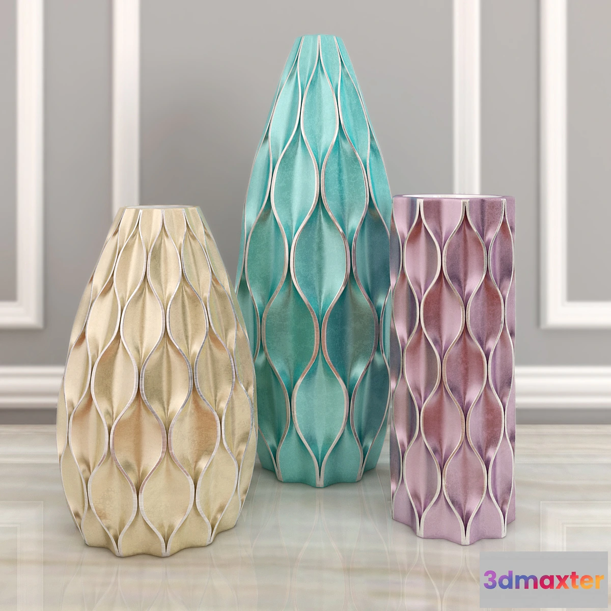 1404470 - Metalic Vase 3D Max