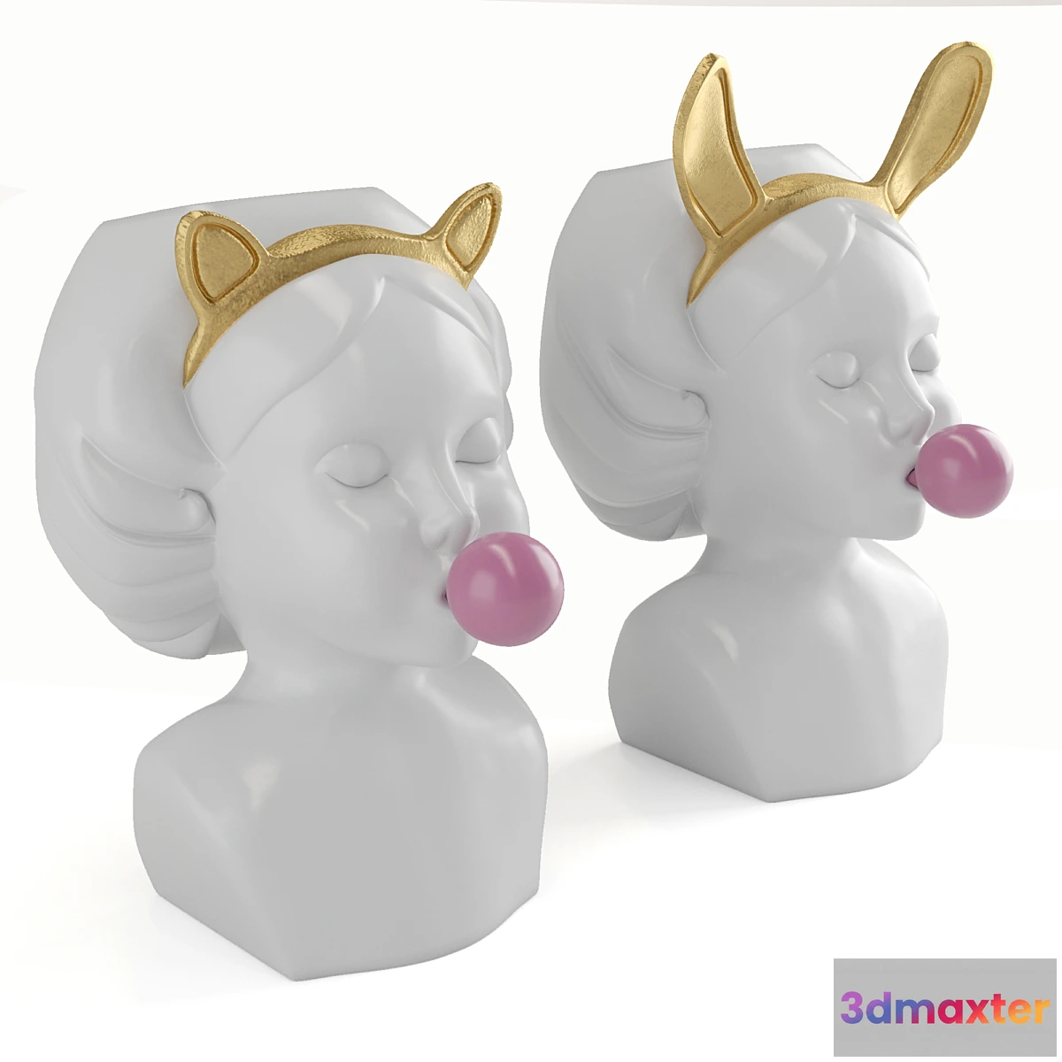 1408690 - Handmade vase “Bubble Gum Girl” 3D Max