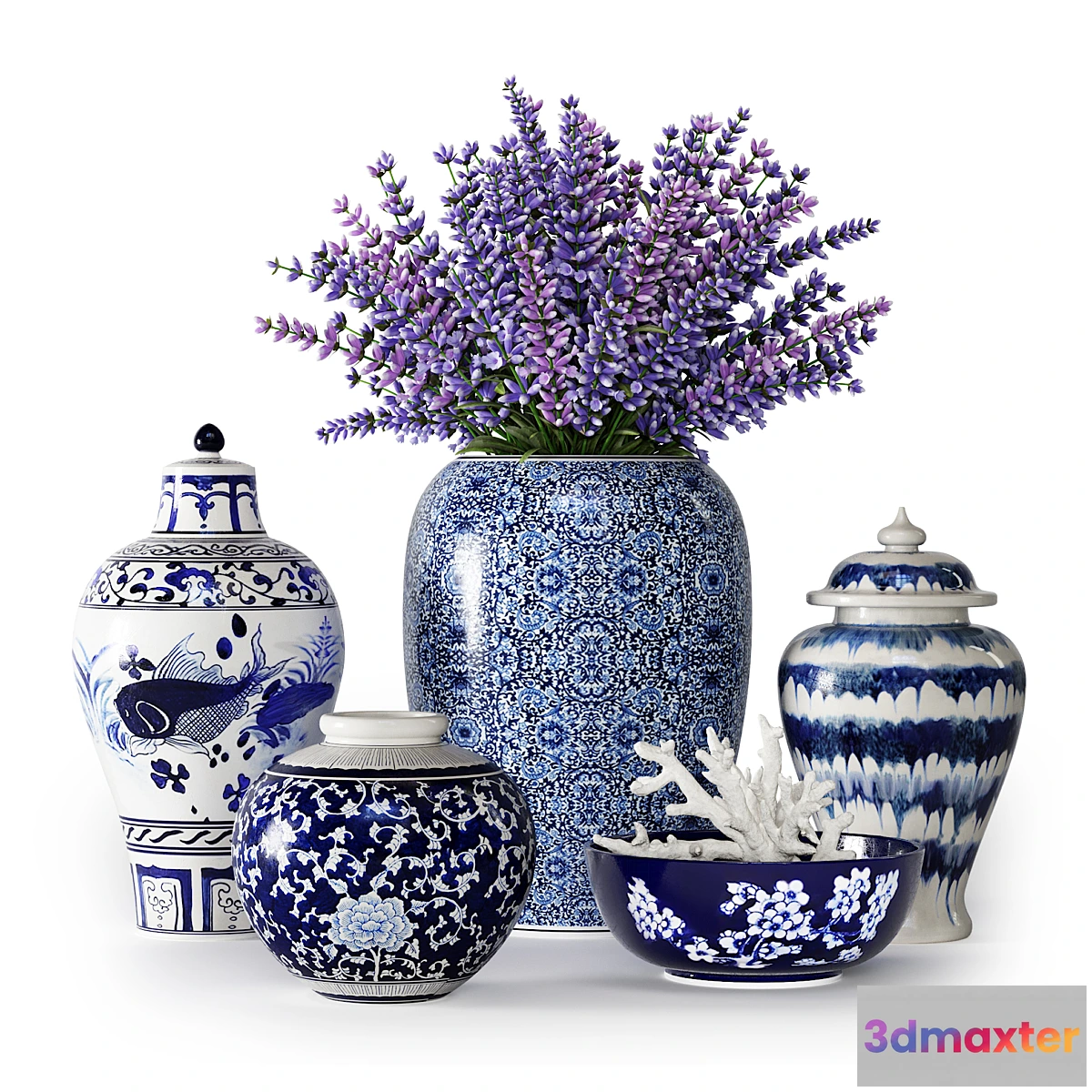 1413008 - Vases Set 01 3D Max