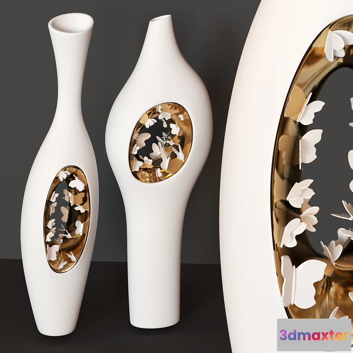 1413598 - FOS Falling in Love Ellipsis vases 3D Max