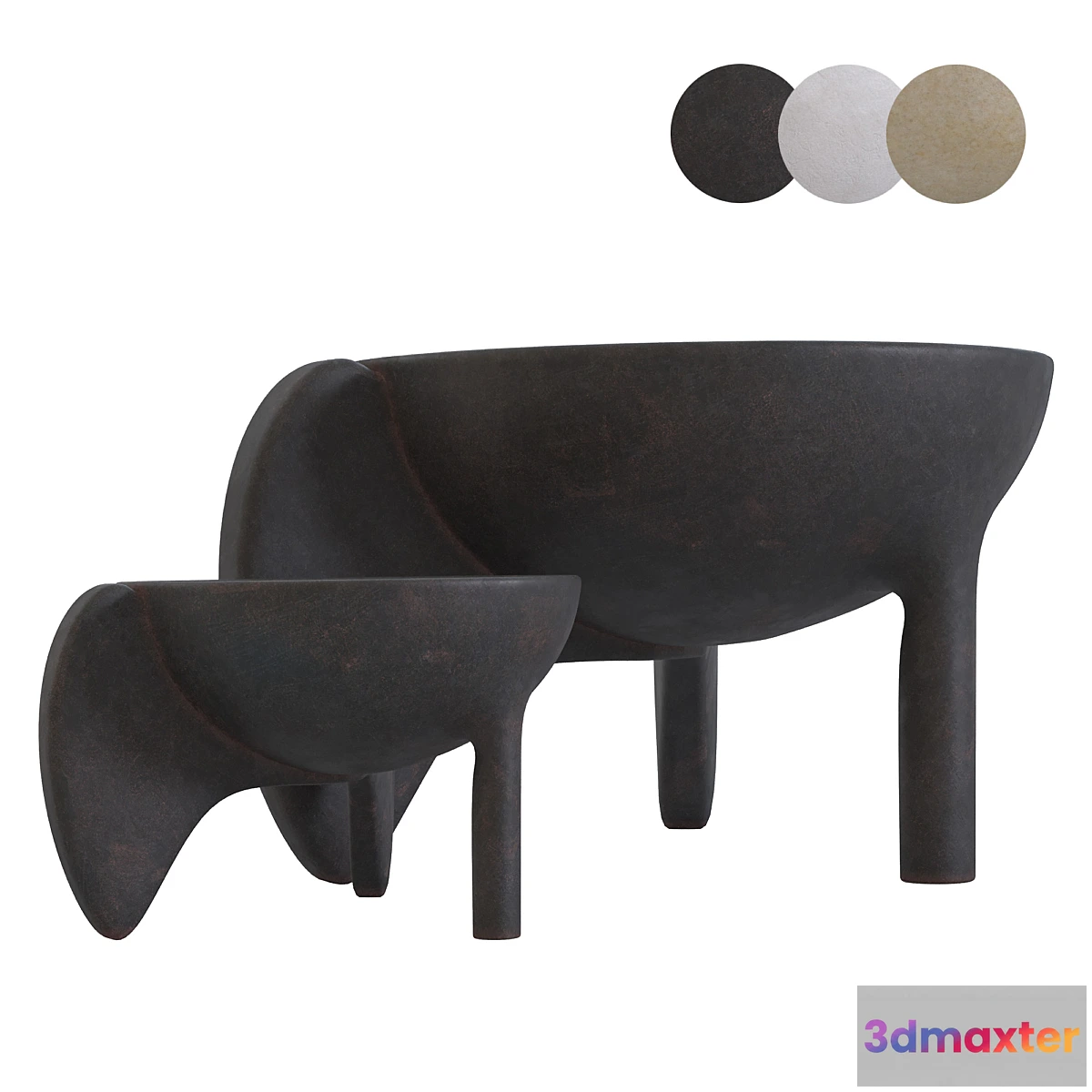 1425052 - Wing Bowl Vases 3D Max