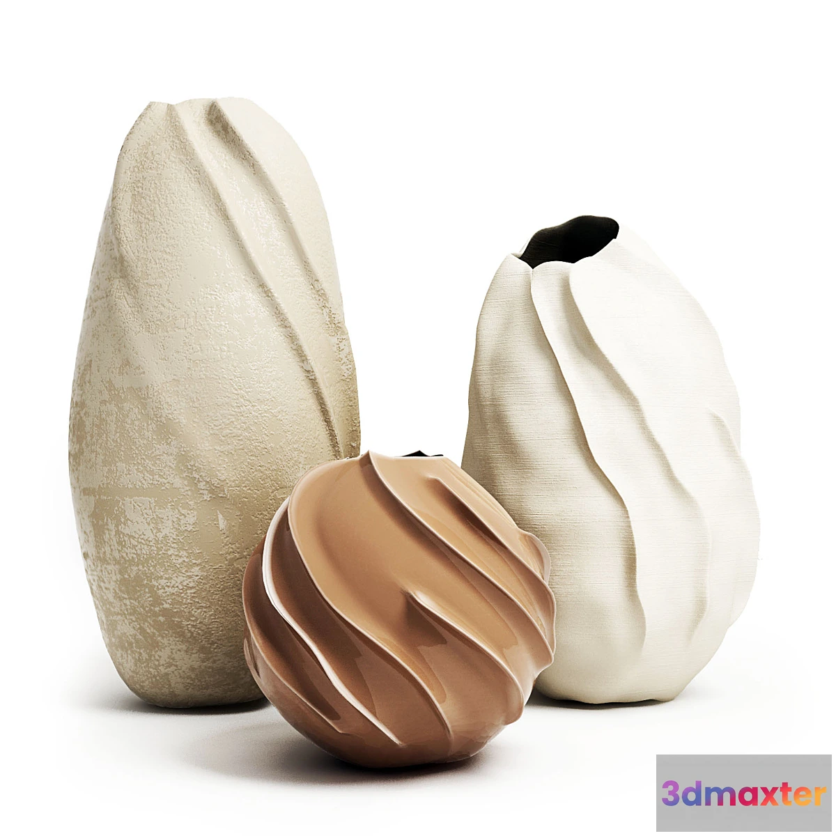 1433604 - Set of vases 3. 3D Max