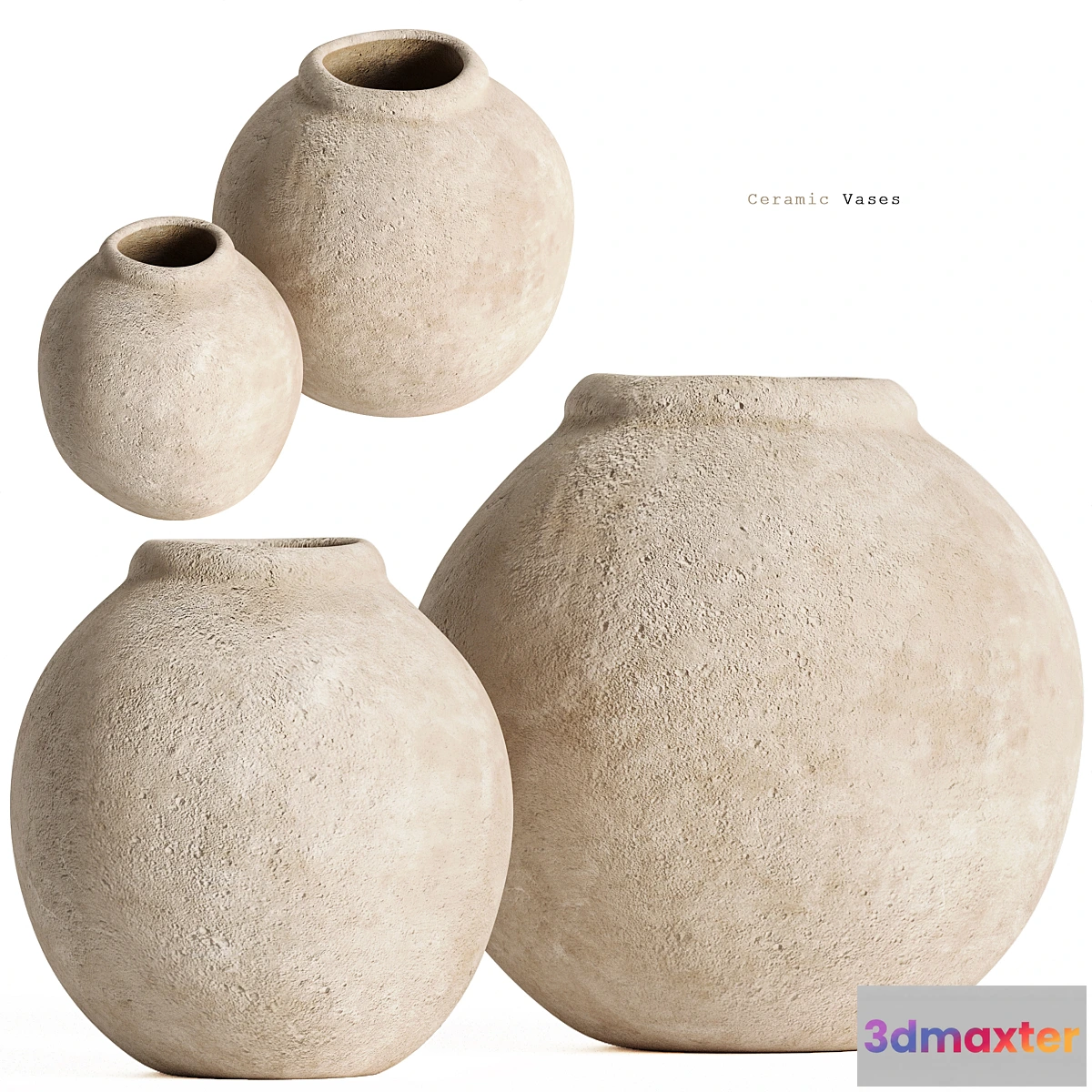 1438242 - Zara Home - Ceramic Vases 3D Max