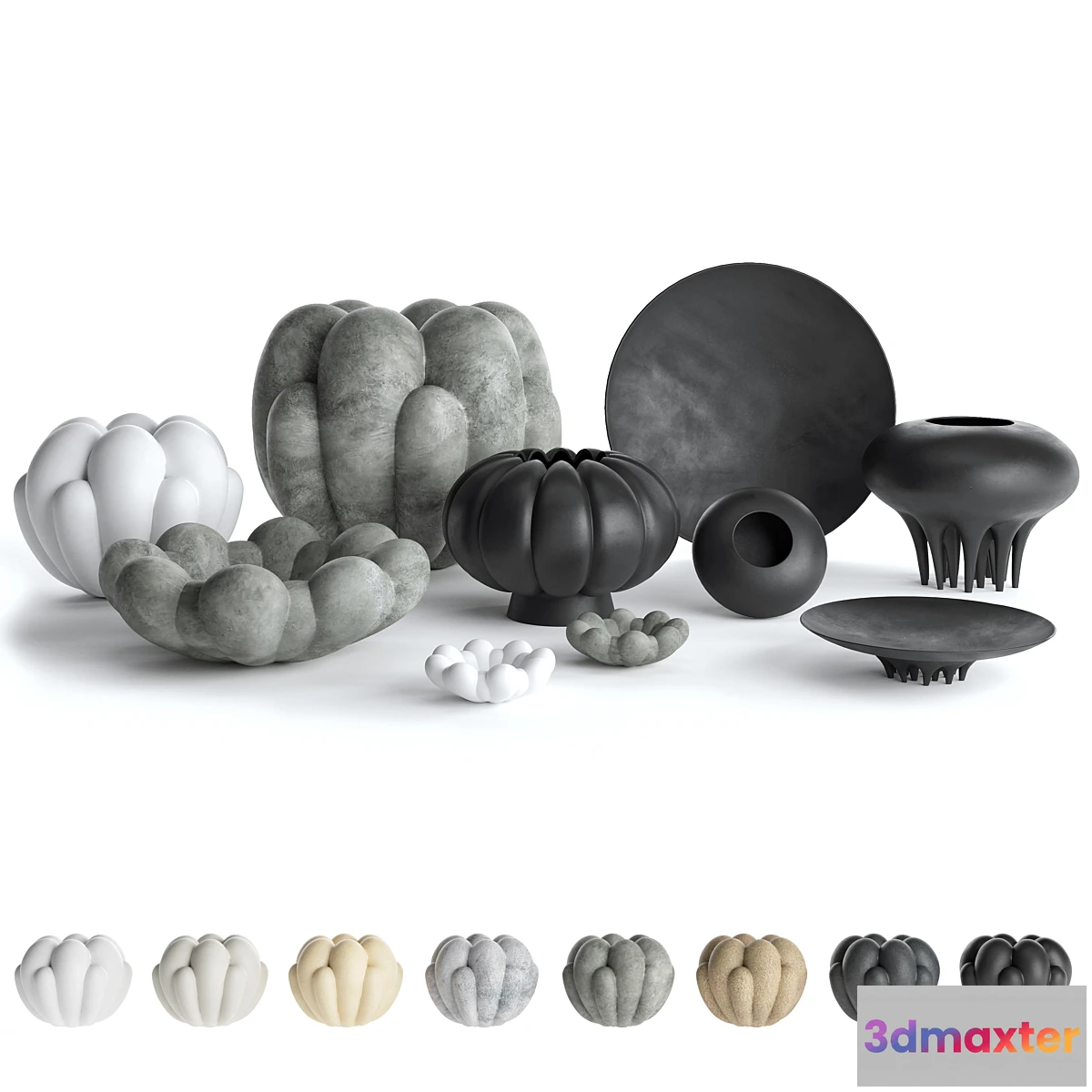 1459122 - Vases 101 Copenhagen set 01 3D Max