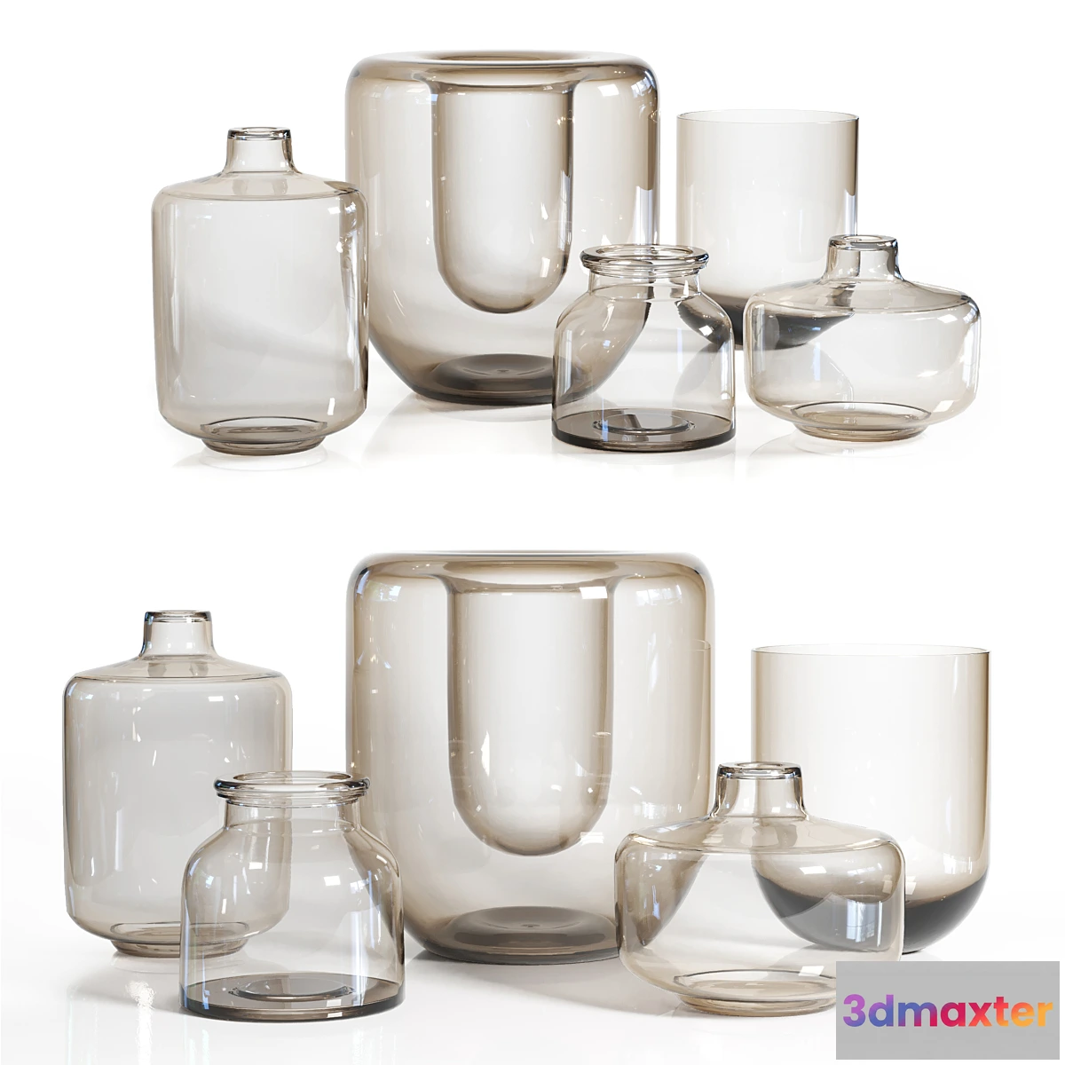 1460042 - Mickleton & Kristina Recycled Glass Vase 3D Max