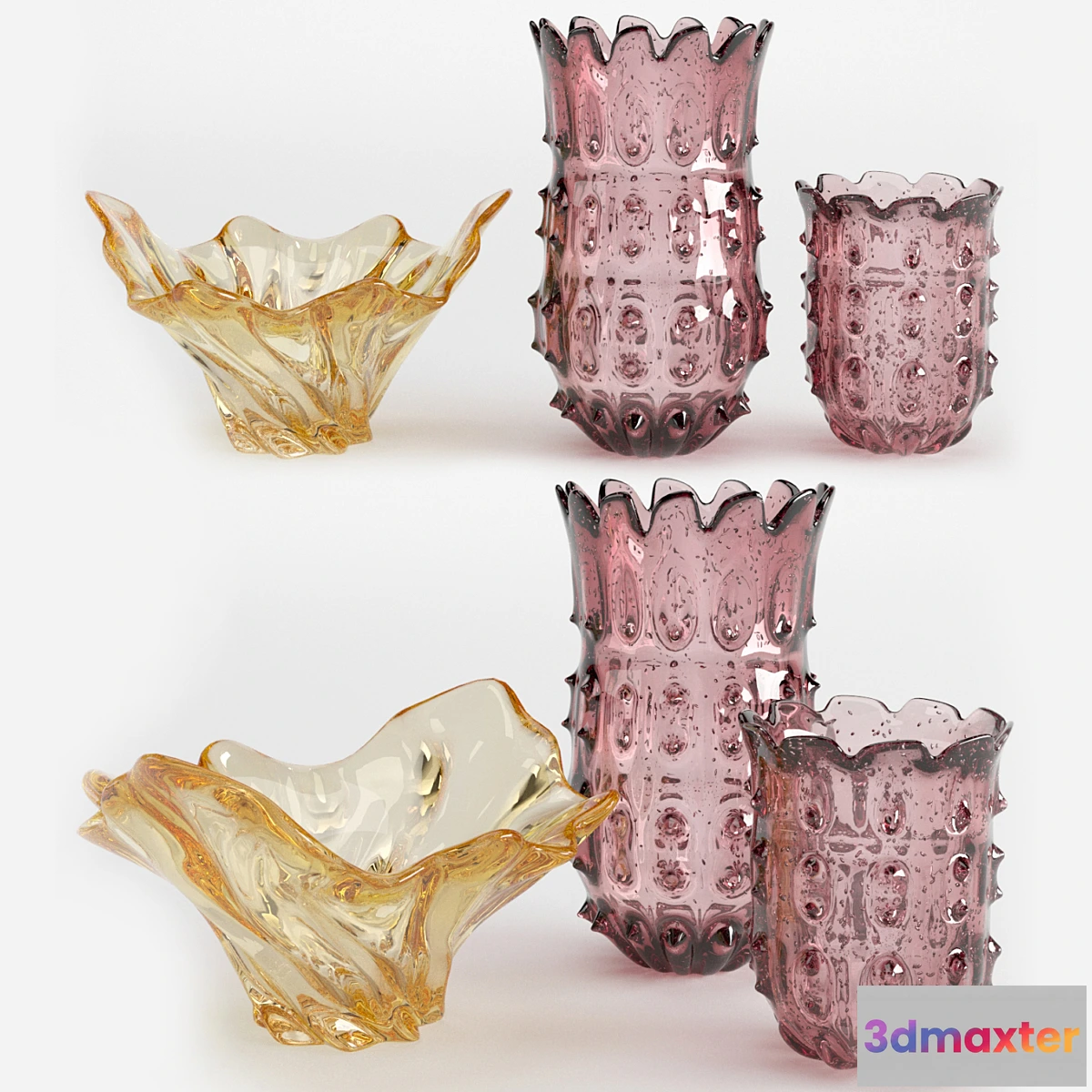 1461326 - Eichholtz vases set 2 3D Max