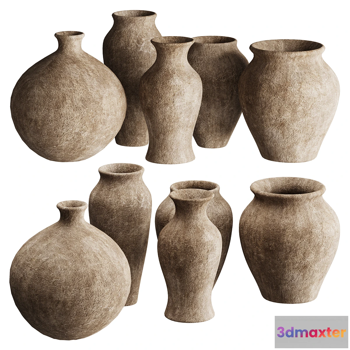 1472360 - Set of decorative vases_003 3D Max