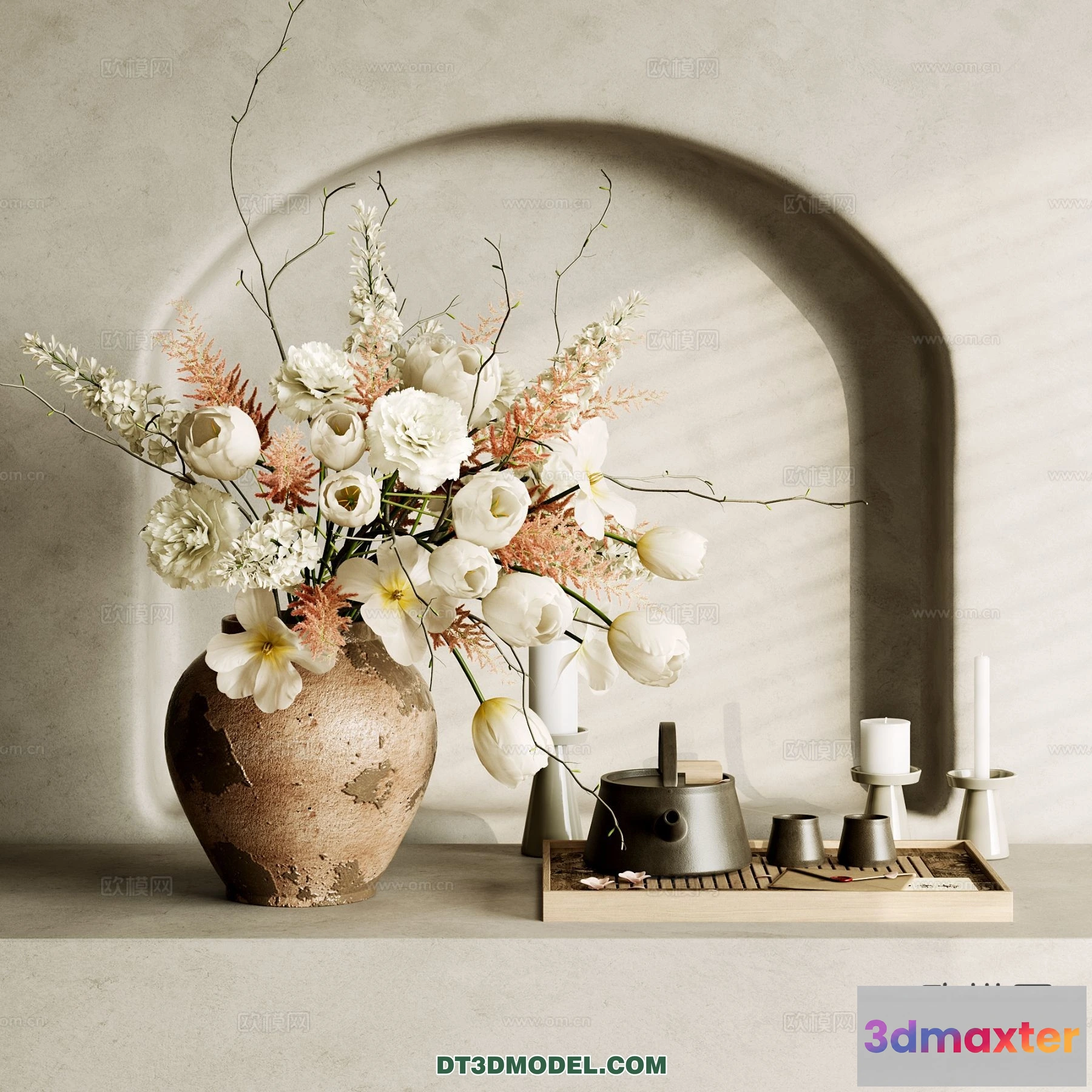 1515048 - Decoration - Vase - 3D Model For Interior Design - 694 3D Max