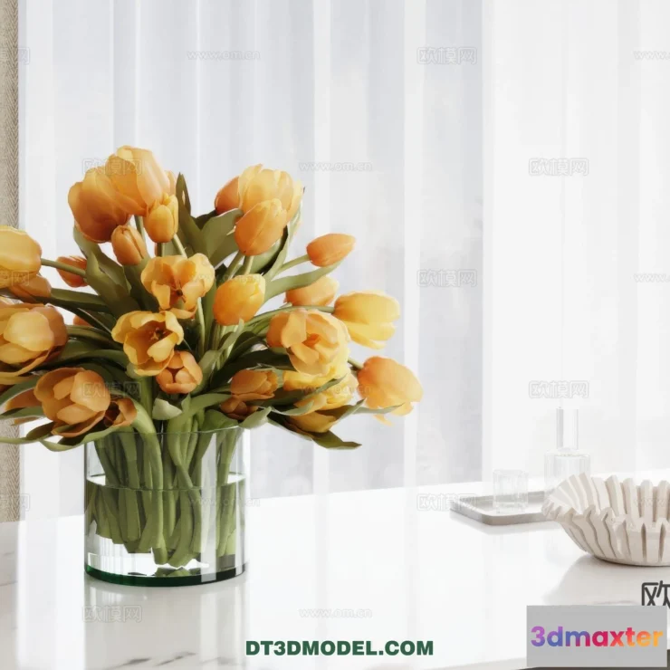 1515104 - Decoration - Vase - 3D Model For Interior Design - 722 3D Max