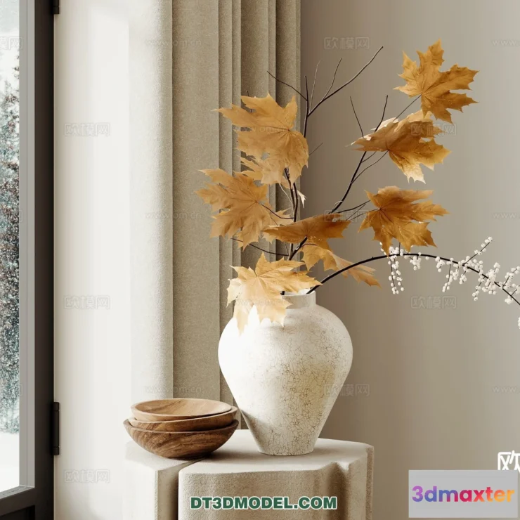 1515126 - Decoration - Vase - 3D Model For Interior Design - 733 3D Max