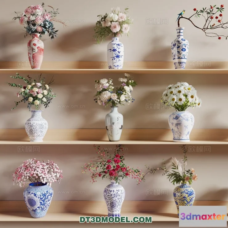 1515128 - Decoration - Vase - 3D Model For Interior Design - 734 3D Max