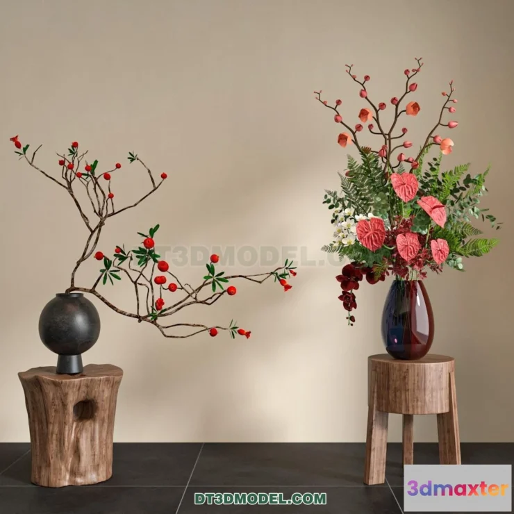 1515256 - Decoration - Vase - 3D Model For Interior Design - 798 3D Max