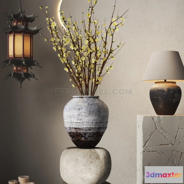 1515378 - Decoration - Vase - 3D Model For Interior Design - 859 3D Max