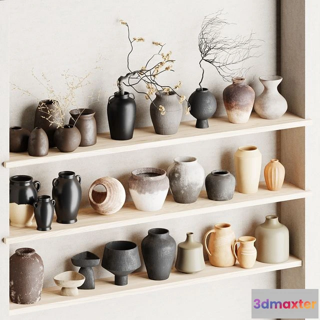 1543317 - Set of decorative vases_002 3D Max