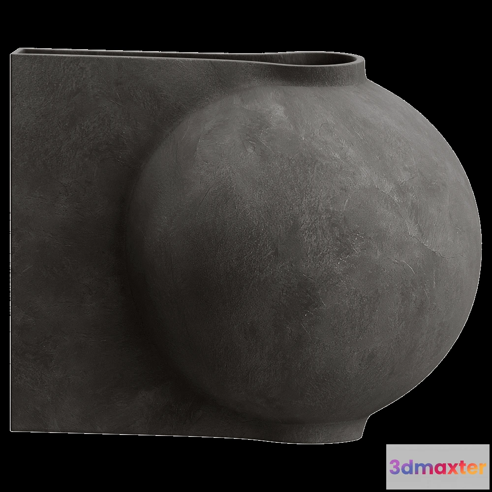 1608800 - 101 Copenhagen - Vase Offset Big - Coffee 3D Max