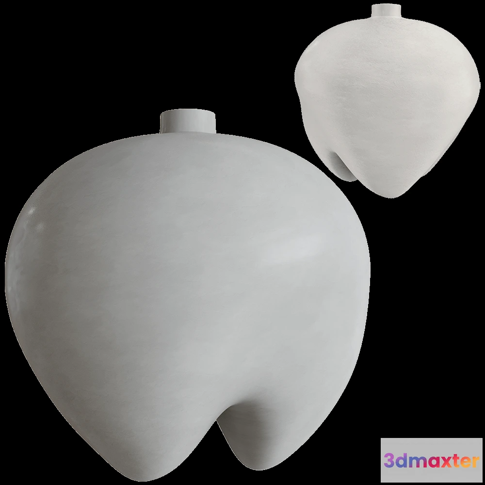 1608826 - 101 Copenhagen - Large vase Sumo - Bone white 3D Max