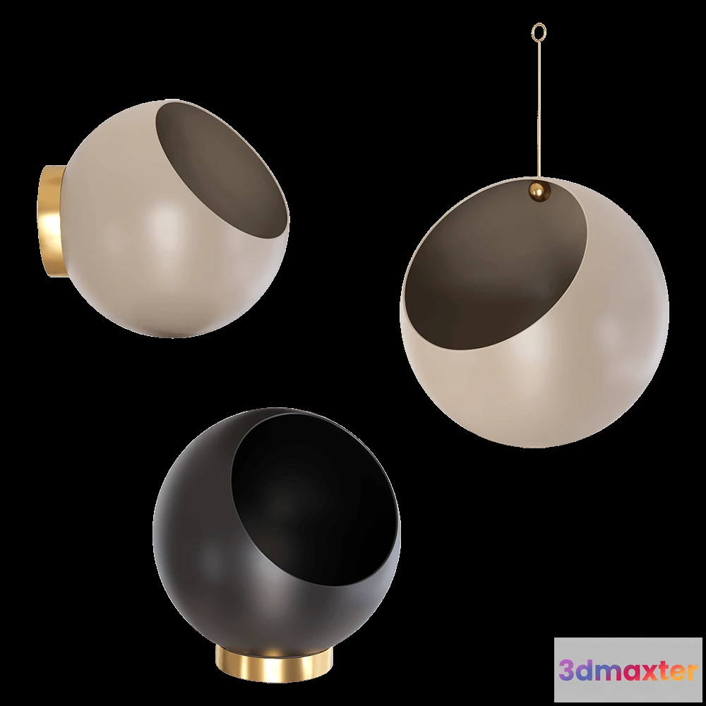 1608836 - AYTM - Flowerpot GLOBE 3D Max