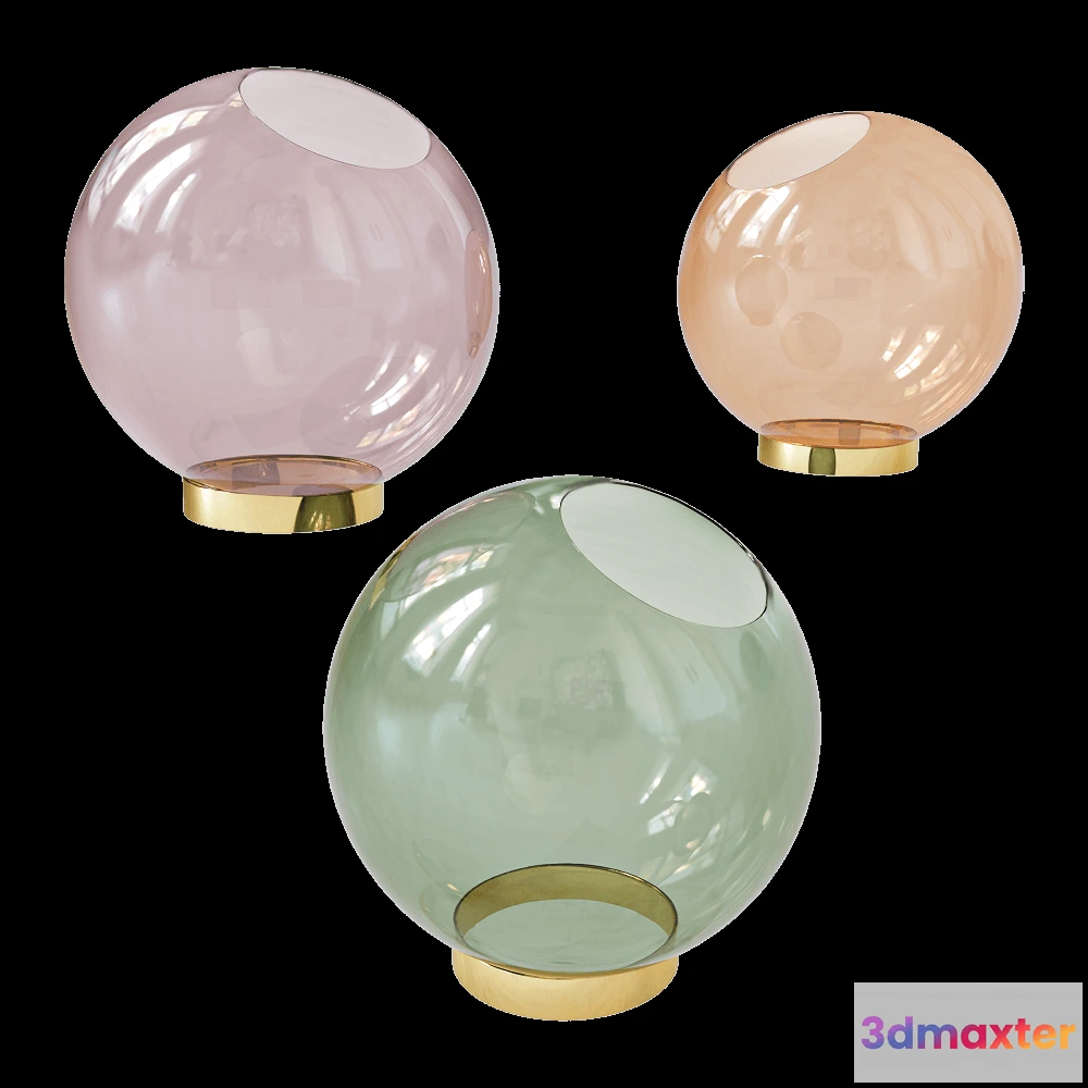 1608838 - AYTM - Vase with stand GLOBE 3D Max