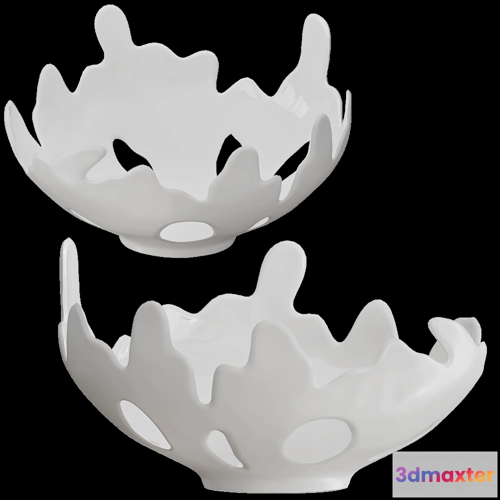 1608872 - Ceramum - Vase Koral white 3D Max