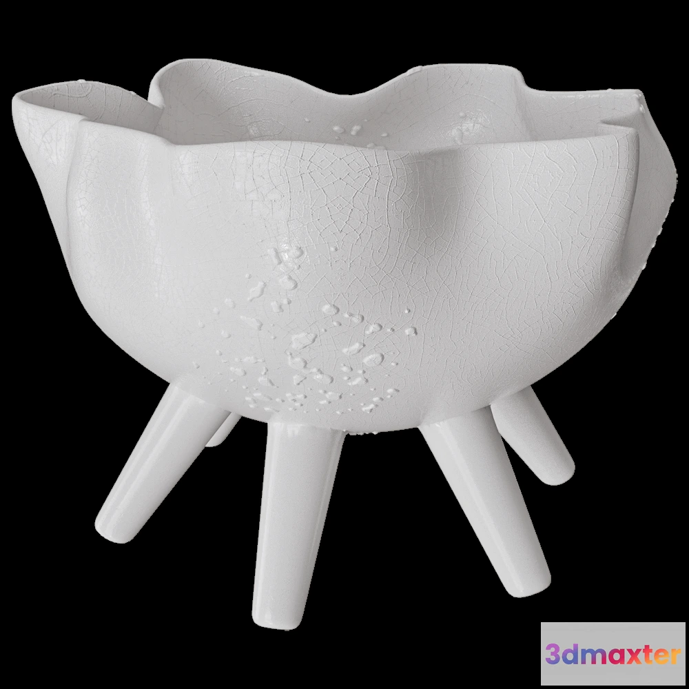 1608882 - Ceramum - Bowl “On legs” small complex color 3D Max