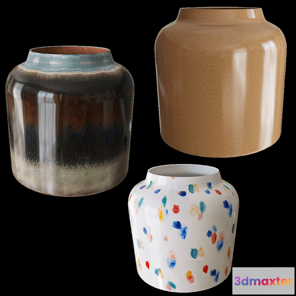 1608900 - Ceramum - Vase Barrel 3D Max