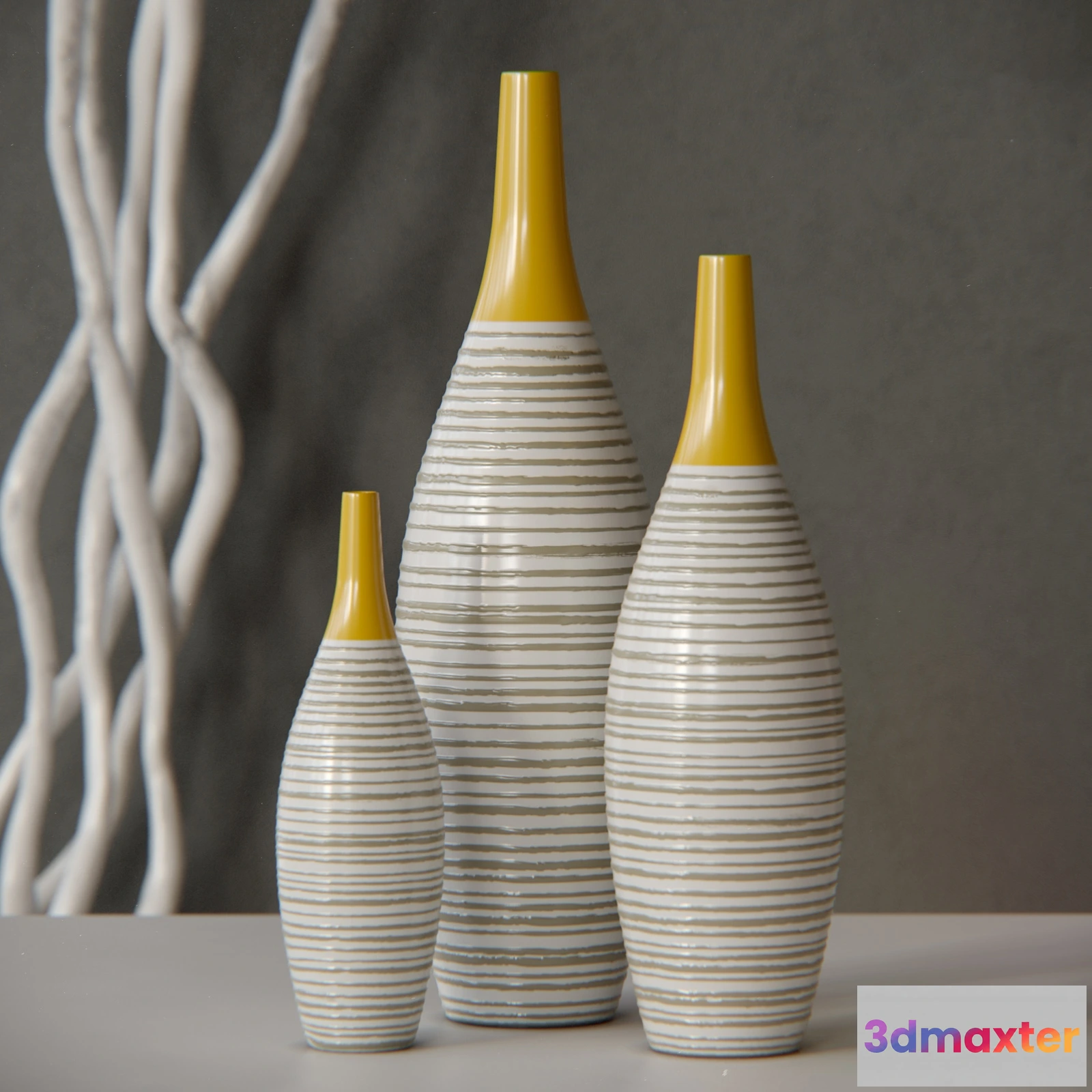 1609052 - decoration - Andean Multi Glaze vases 8 3D Max