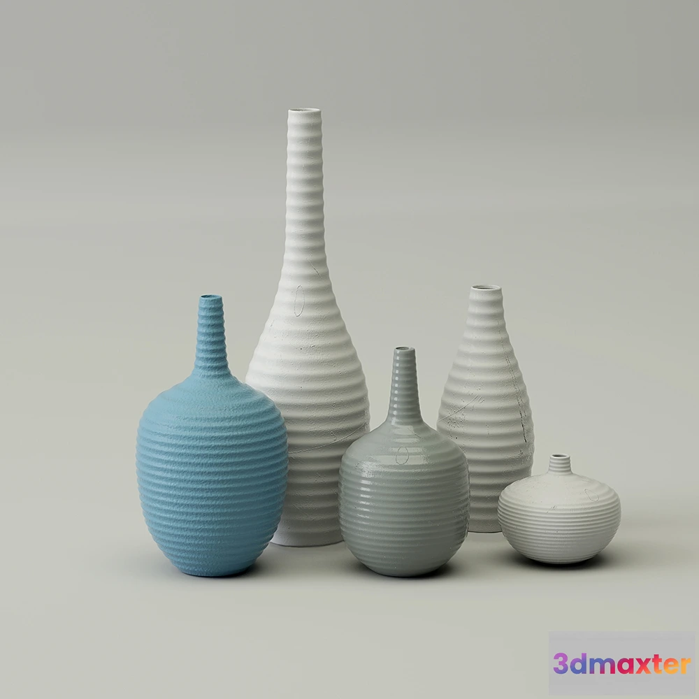 1609076 - decoration - Ceramicist vase collection 3D Max