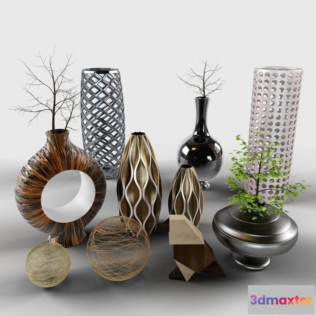 1609084 - decoration - Decorative  vases 3D Max