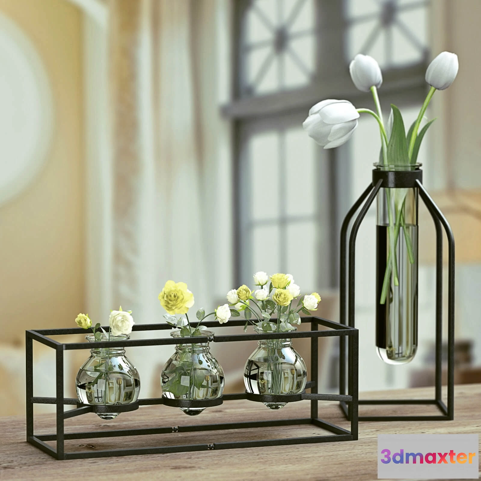 1609092 - decoration - Pottery barn  Irving  vases 3D Max