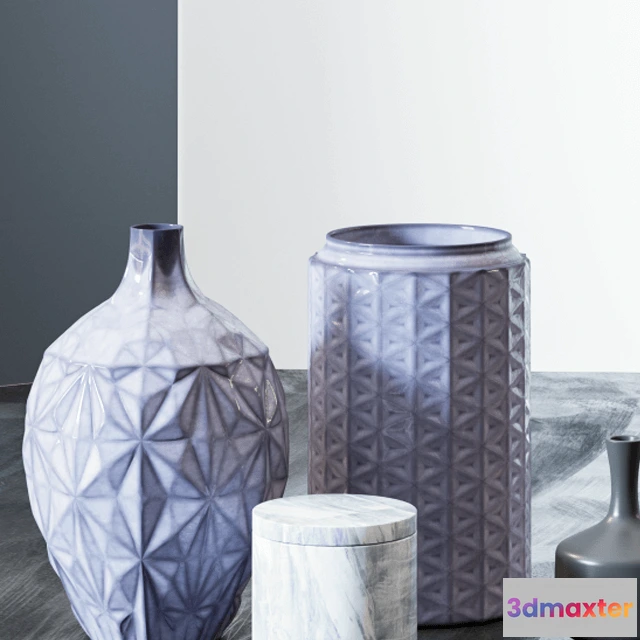 1609100 - decoration - Set vases Ellos Home  Corona 3D Max