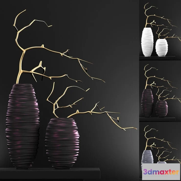 1609134 - decoration - Modern Vases 4 3D Max