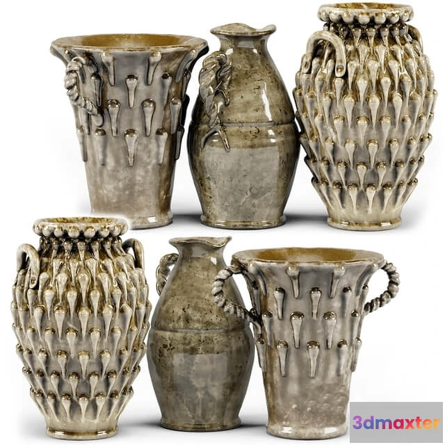 1609152 - decoration - French Vase Set 3D Max