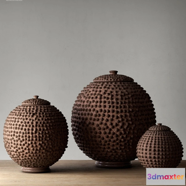 1609220 - decoration - AFRICAN LOBI POT collection 3D Max