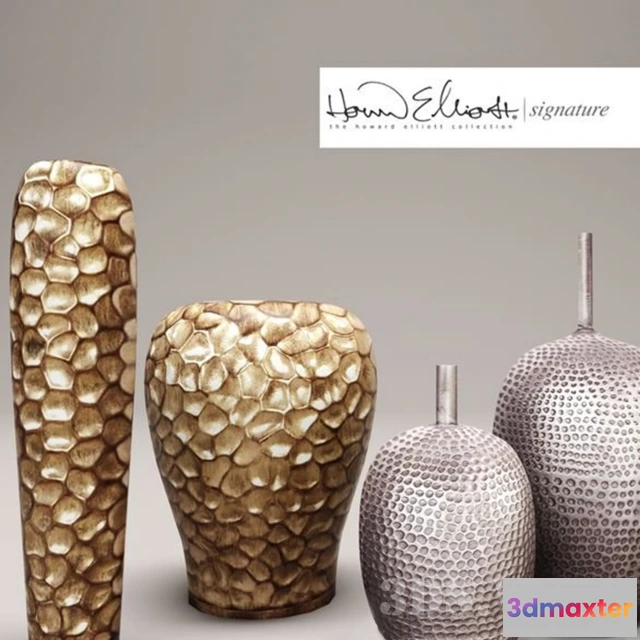 1609236 - decoration - Vase set by  Howard Elliott 3D Max