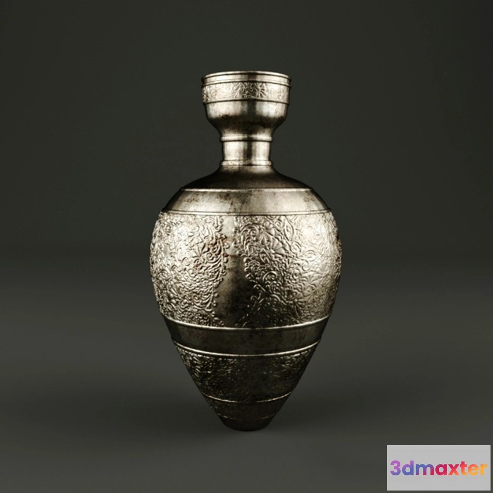 1609288 - decoration - Ethnic metal vase 3D Max