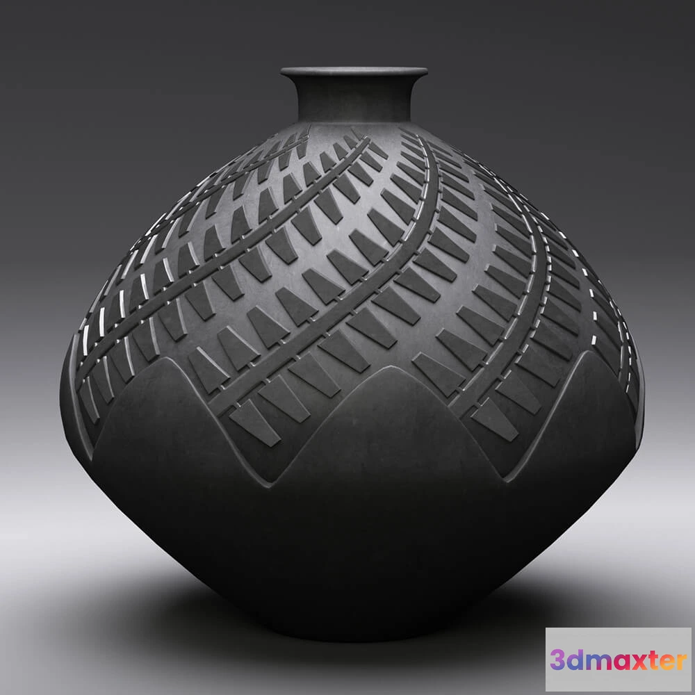 1609306 - decoration - Black vase 3D Max