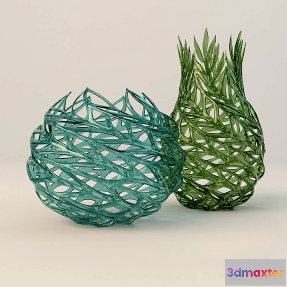 1609352 - decoration - Decorative set of vase 3D Max